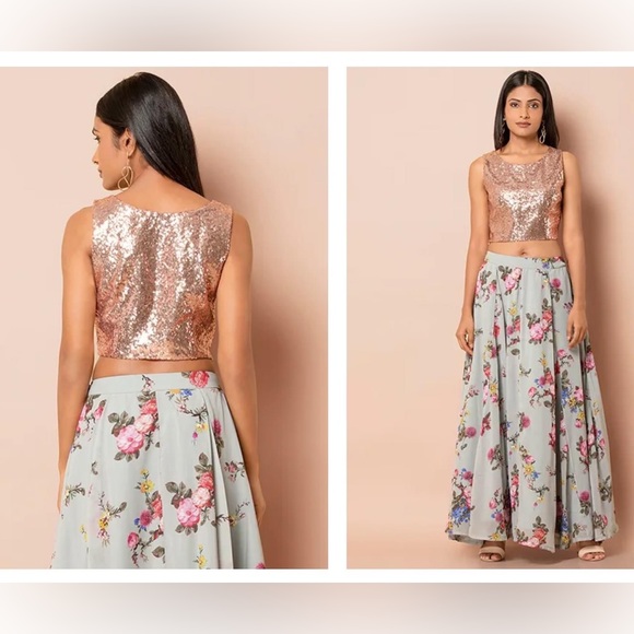 Pink sequin blouse from House of Indya - Picture 2 of 2